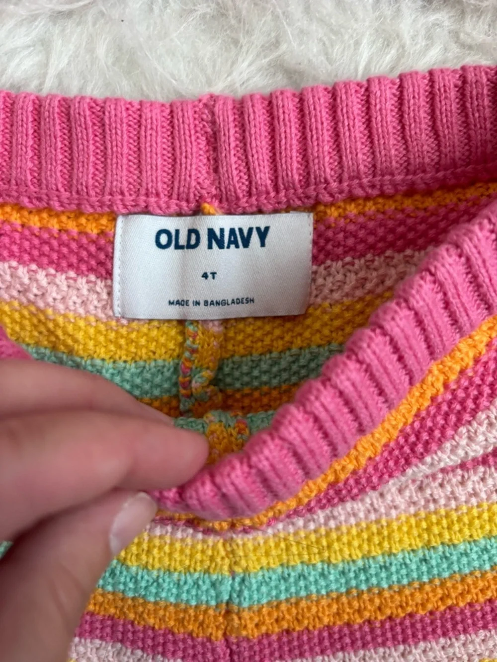 Old Navy Girl’s Bright & Colorful Striped Knit Summer Set
